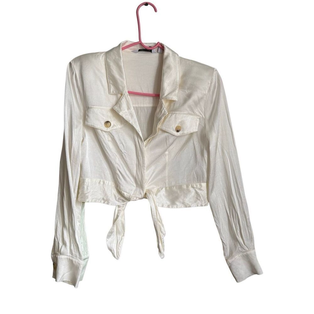 & Other Stories cropped blouse US 10